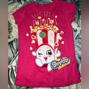 Girls Size XS Short Sleeve Shopkins Shirt